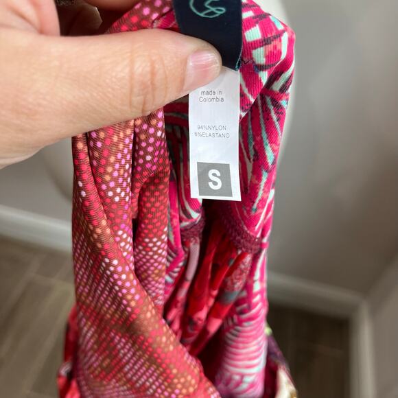 Maaji Swim Cover Up Coreset Mesh Mini Dress With Horse Print Size Small - Picture 9 of 11